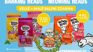 Granule Barking Heads 🐶 a Meowing Heads 🐱 nyní v akci Velké + Malé balení zdarma. Tyto a další akce na...